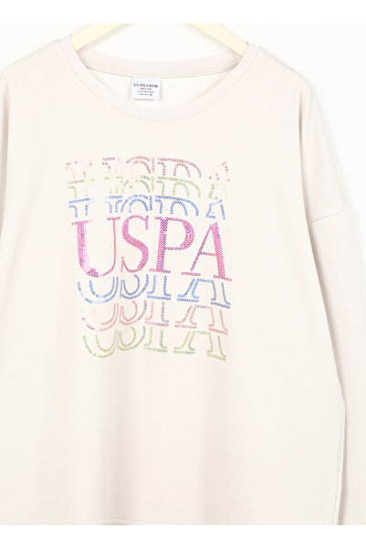 U.S. Polo Assn. ΒΑΣΗ. Polo Assn. Γυναικείο Πέτρινο Φούτερ REPLO