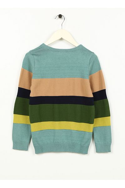 U.S. Polo Assn. BASE. Polo Assn. Crew Neck Slim Fit Mint Men's Sweater NOKHAKIDS