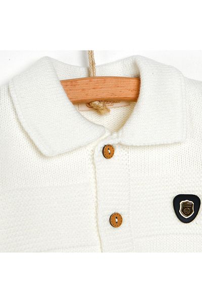 miranda MILARDA Newborn Knitwear Booties Jumpsuit for Baby Boy