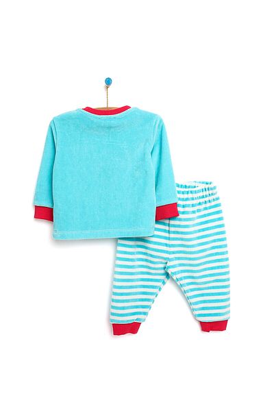 ebebek Hello Baby HelloBaby Samt-Pyjama-Set. Samt-Pyjama-Set für Babys