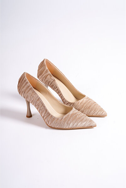 Moda Değirmeni Mink Women's Stiletto Heeled Shoes BG1171-118-0001