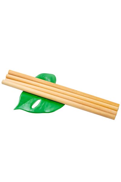 NewEastern Pack of 20 Natural Bamboo and Wooden Vegan Straws