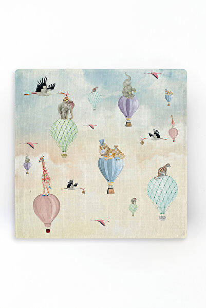 Nilue Baloon Travel Müslin Örtü - %100 Organik Müslin Pamuk