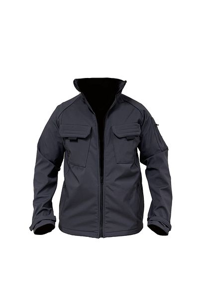 GENIUS STORE Pánský sportovní softshellový kabát s fleecovým voděodolným a větruodolným venkovním bojovým kabátem