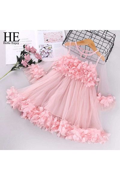 Eybabykids Girl's floral evening dress, powder evening dress
