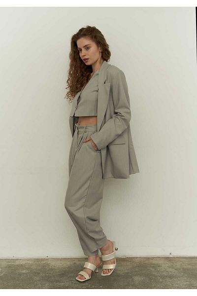 MAİ COLLECTİON Mai Polly Grey Dreifach-Jackenanzug
