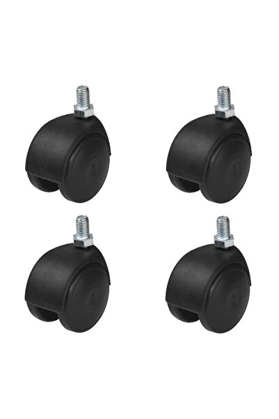 EYM 4 Adet Hts Eko 3/8 Vidalı Döner Mobilya Tekeri Çap : 49 mm Kod : 402