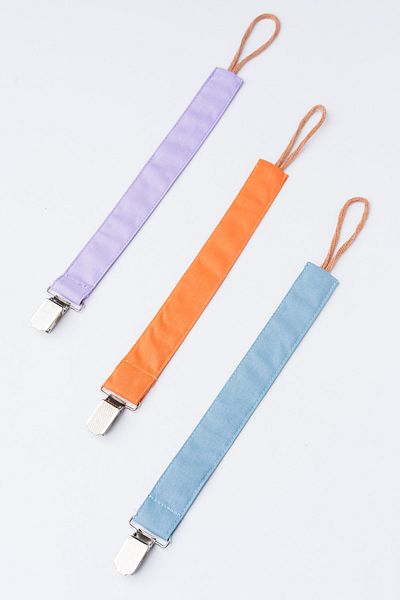 MyVera Lilac - Cinnamon - Indigo Pacifier Strap Set - Pacifier Chain Set of 3