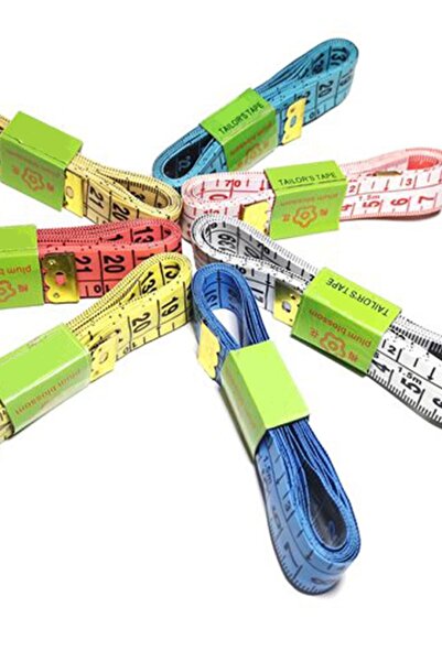 MOBEE Butterfly Renkli Standart 1.5 Metre Mezura Klasik Mezro 1 Adet Asorti 1410