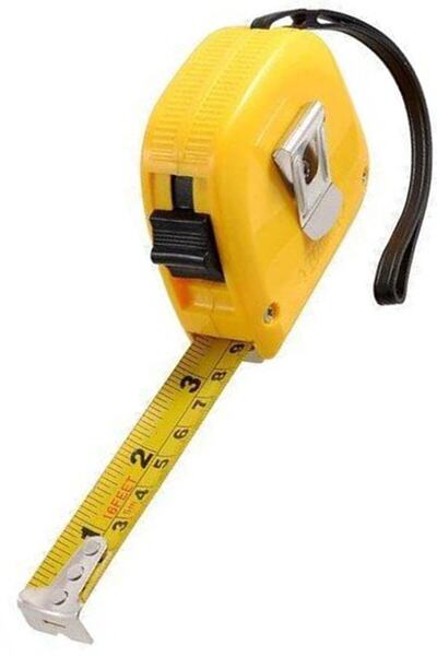 MOBEE Hengshida Şerit Metre Paslanmaz 5 m X 33 Ft Otomatik Tuşlu Ölçüm Metres...