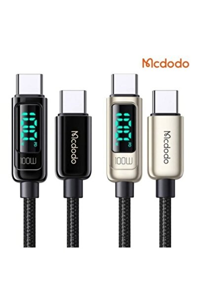 Mcdodo Ca-8820 Type-c To Type-c 100w Pd Dijital Ekran Hızlı Sarj Kablsu-1.2