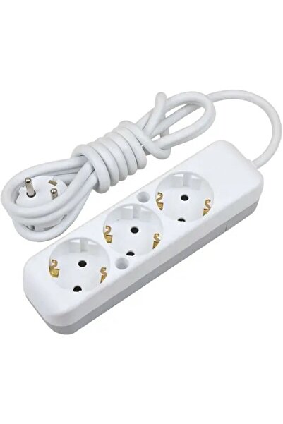 MOBEE 3 Lü Grup Anahtarsız 5mt Grup Priz Toprakli Uzatma Kablosu 1410