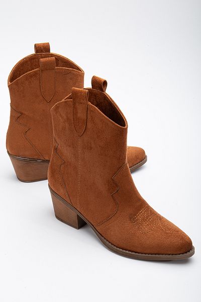 DENORA Μπότες Western Boots Tan Cinnamon Mustard Matte Suede