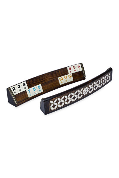 Pusula Oyun Telkari İşlemeli Oval Okey Takımı Novita Oyun Seti