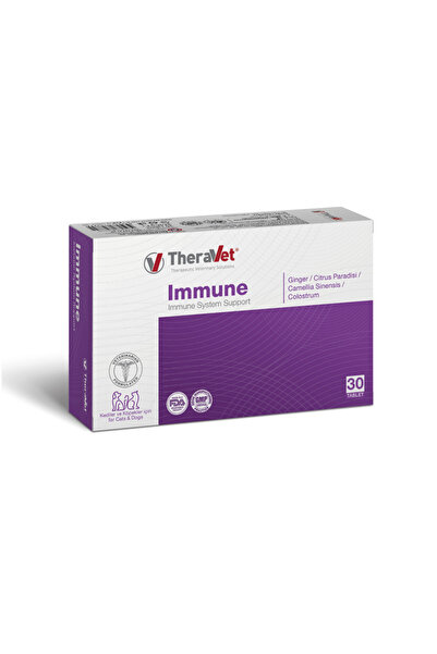 Theravet Immune 30 Tablet Kediler & Köpekler için.