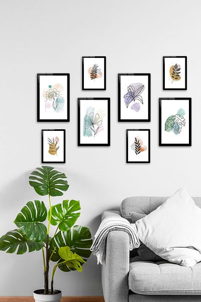 Decorita Masa din sticla |   Seria abstractă |   Moale |   Set de 8 |   14,8 cm x 21 cm, 20 cm x 30 cm