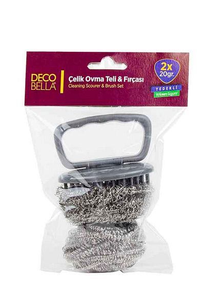 Dükkanönü Decobella 2x20 G. Scrub Wire & Brush