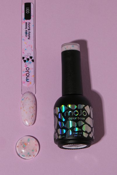 MOJO Base Funny Bunny 31 (8 ML) Renkli Base Coat, Gerçek Rus Kalitesi, Profesyonellerin Tercihi.