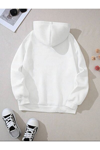 SELENA BUTİK Φούτερ Unisex με στάμπα Λευκής Καλιφόρνιας