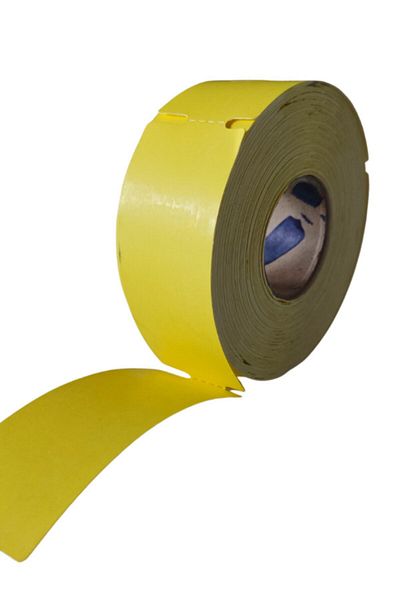 TEKNO 100 Mm * 38 Mm Shelf Label Yellow (350 Wraps) 2 Pieces