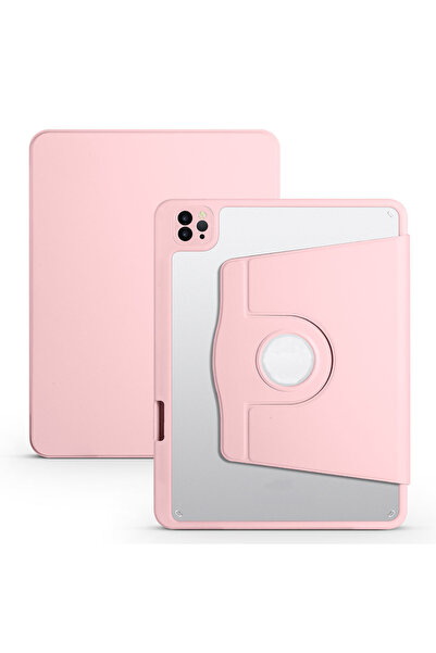Nezih Case Apple Ipad Pro 4. Nesil M2 Çip 2022 Uyumlu 360 Dönebilen Kalem Böl...