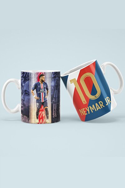 Kupa Neymar Jr Baskılı Bardak Hediye Kutulu