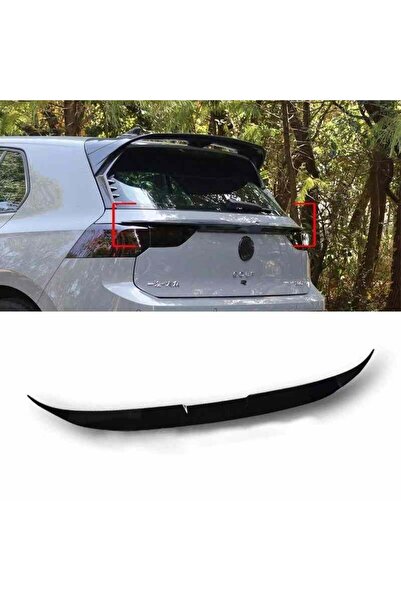 HasbeeParts Vw Golf 8 Uyumlu  Middle boyalı spoiler (Pianoblack) 2020 sonrası