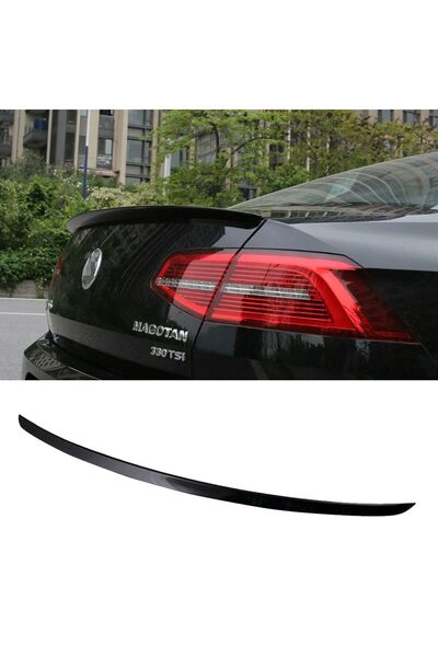 HasbeeParts Vw Passat B8  Uyumlu boyalı cam üstü spoiler (Pianoblack) 2015 sonrası