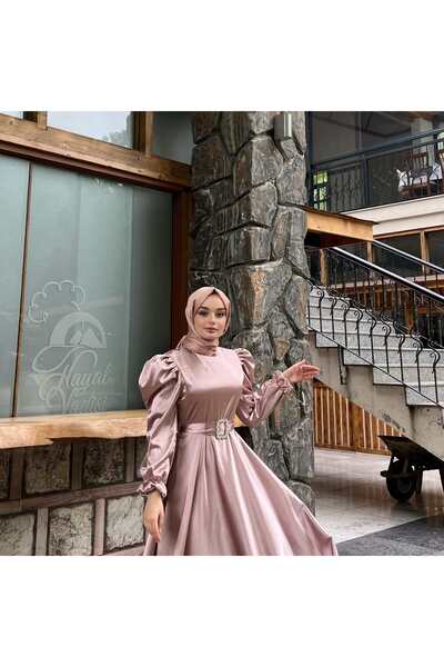 welting Mellow Tesettür Abiye Saten