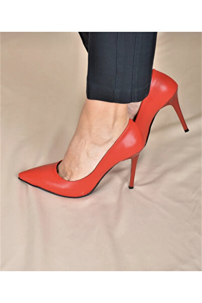 MYVOLANTE Kırmızı Kadın Klasik Topuklu Ayakkabı