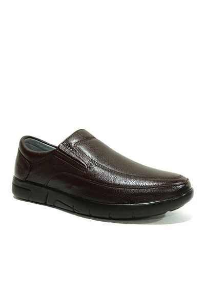 Fancy Brown Laceless Anatomical Comfort Men's Shoes