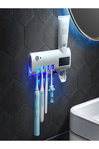 Asfal Şarjlı Güneş Enerjisi Şarjlı Otomatik Diş Macunu Sıkacağı Uv Sterilizat...