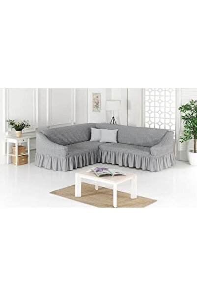 ÖZMAKAN Сірий чохол для кутового дивана L