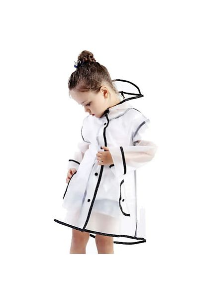 Petityu Transparent cool girl's raincoat