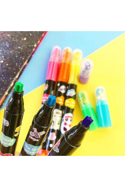 YEŞİL KIRTASİYE Little Magician Star Tip Mini Highlighter Set of 6