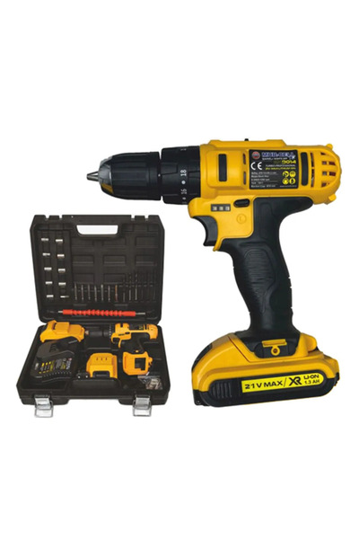 MOONSHOP Metal Motor Darbeli 24 Watt 32 Parça Kızaklı 2 Çift Bataryalı Özel Ç...