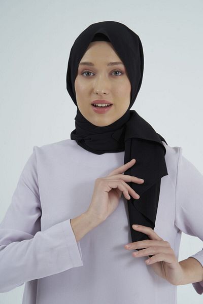 Gülsoy Women's Cotton Shawl Black - 12