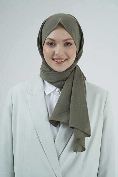 Gülsoy Women's Cotton Cotton Shawl Khaki - 3
