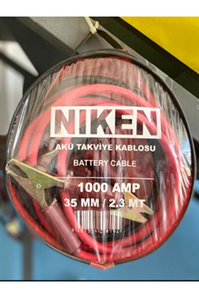 Varta NİKEN 1000 AMP (AMPER) 35MM (KALINLIK) 2,3 METRE AKÜ TAKVİYE KABOLOSU.