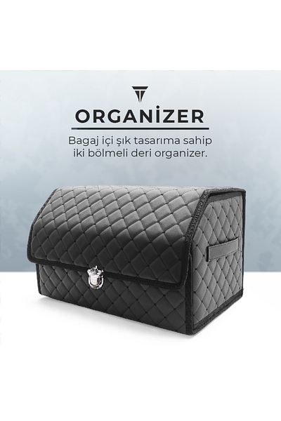 C9 Universal Luggage Organizer Double Compartment Organizer Bag with Clips