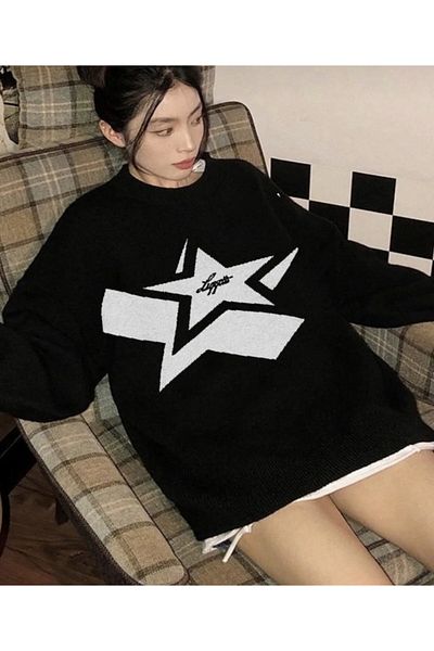 DEEFWEAR Streetwear Y2k Unisex Oversize Sweater