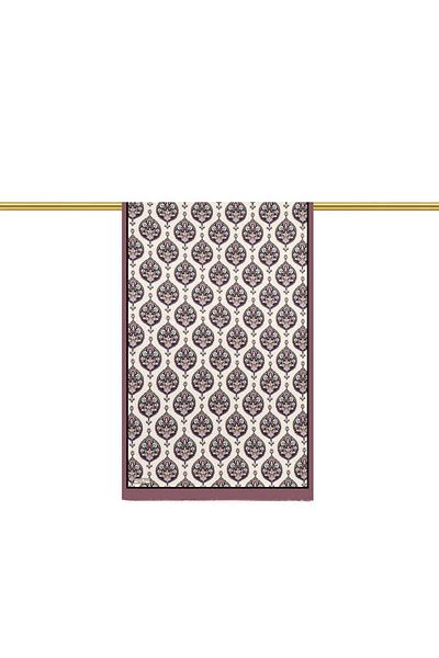Bursa İpek Dried Rose Hatai Pattern Silk Scarf