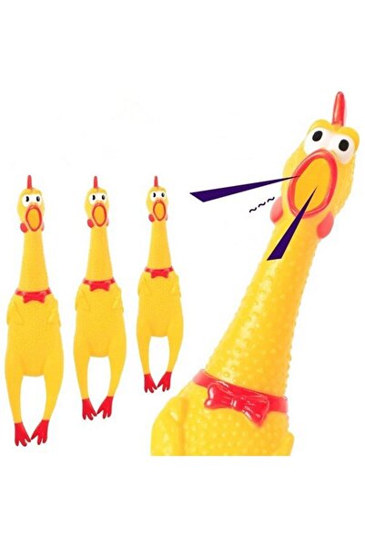 Demirhan Group SOUNDING CHICKEN CATS DOG TOY 16 CM CAT TOY