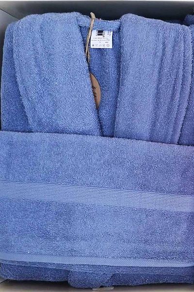 Özdilek Set halat de baie Helezon Family Indigo-Cream/Indigo