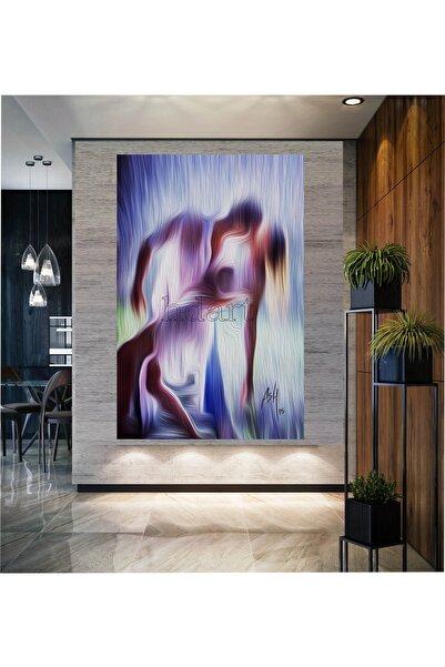 HDART Soyut Dans Eden Çift Kadın Erkek Duvar kanvas Tablo Tabloları Tablosu