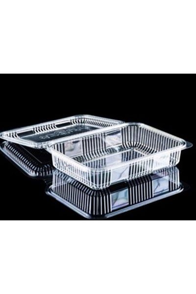 Miopack Plastic Leak Proof Bowl 2000 Gr Cc Disposable Plastic Bowl with Lid 50 Pieces