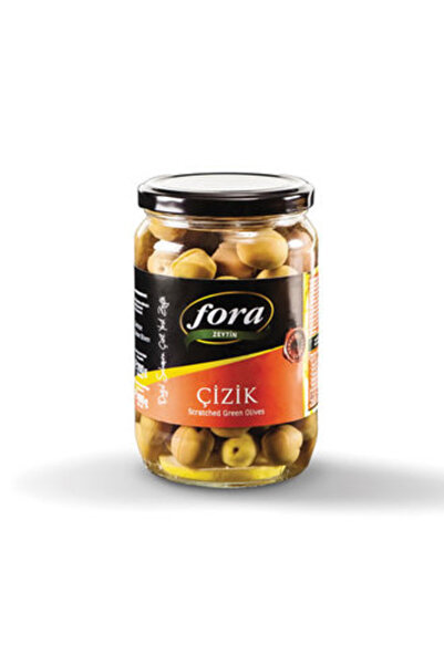 FORA Yeşil Çizik Zeytin 261-290 Ad/Kg 400 Gr ( 5 ADET )
