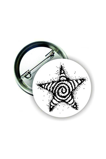 fırsatlar diyarı Spiral Yıldız Star Y2k Grunge Style Buton Rozet