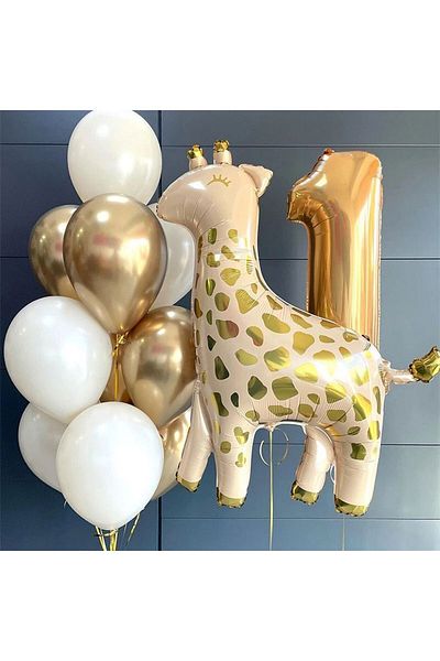 DÜVENCİ TİCARET GIRAFFE 1 YEAR OLD BALLOON SET