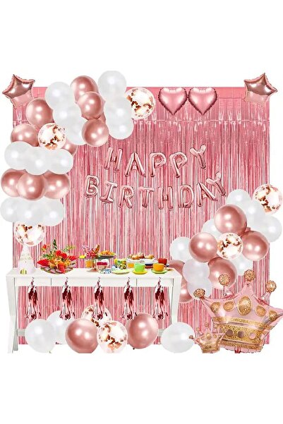 DÜVENCİ TİCARET LÜKS HAPPAY BIRHDAY BALON TAKIM SET